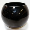 Black Glass Globe Bowl