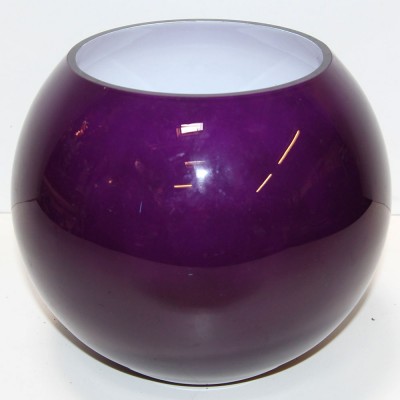 Purple Glass Globe Bowl