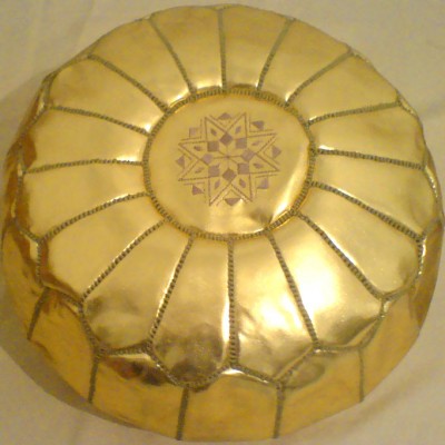 Gold Pouf
