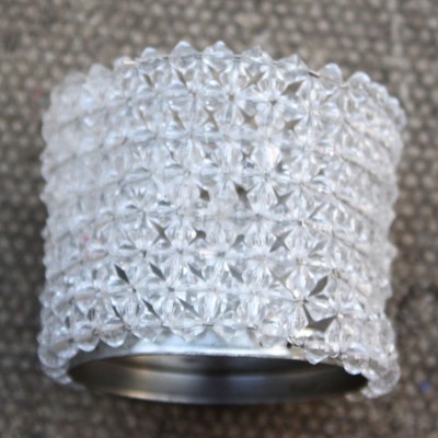 White Beaded Tealight Holders