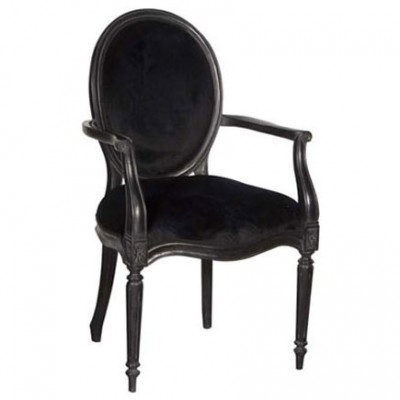 Dining Chair Black Velvet