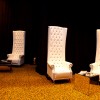 White Leather Highback Chairs