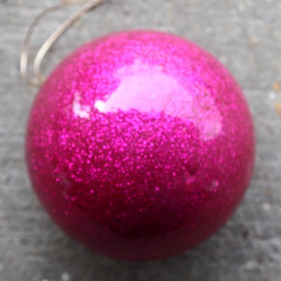 Pink Glitter Baubles
