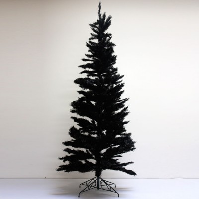 Slimline Black Christmas Tree