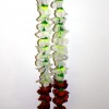 White & Maroon Floral Garland Detail