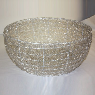 Woven Clear Bowl for Candles