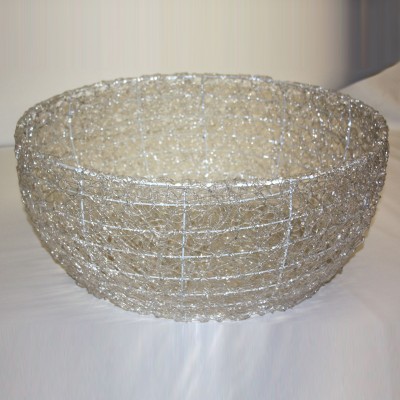Woven Clear Bowl for Candles