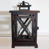 Rust Black Square Lantern