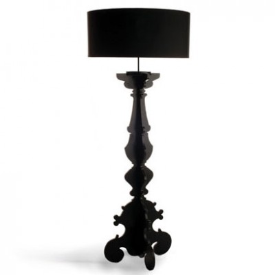 Rococo Floor Standing Lamp Black