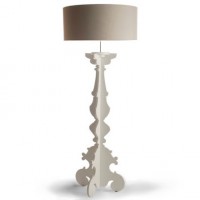 Rococo Floor Standing Lamp White