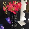 Medium Black Glass Urn