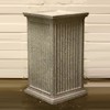 White with Silver Speckles Fluted Plinth
