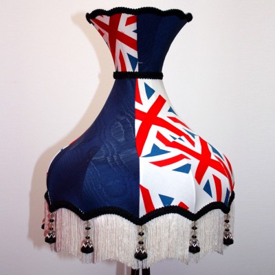 Union Jack Lampshade Blue