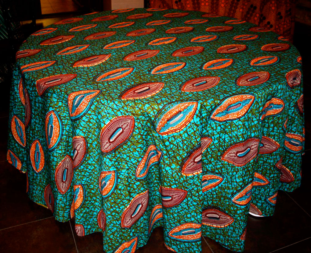 African Fabric Tablecloth Style 2 Ten and a Half Thousand Things