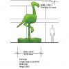 Topiary Flamingo