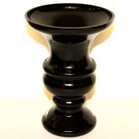Medium Black Glass Urn