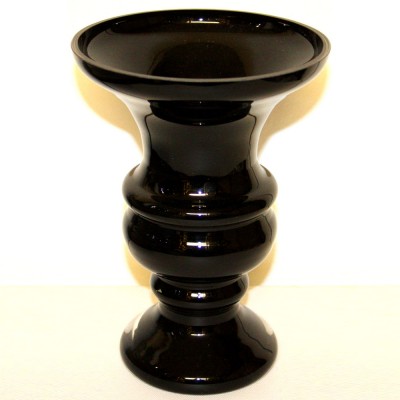 Medium Black Glass Urn
