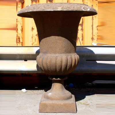 Brown Plaster Urn