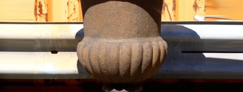 Brown Plaster Urn