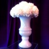 Large White Glass Urn