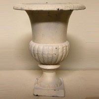 White Plaster Urn
