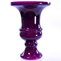 Large Purple Glass Urn