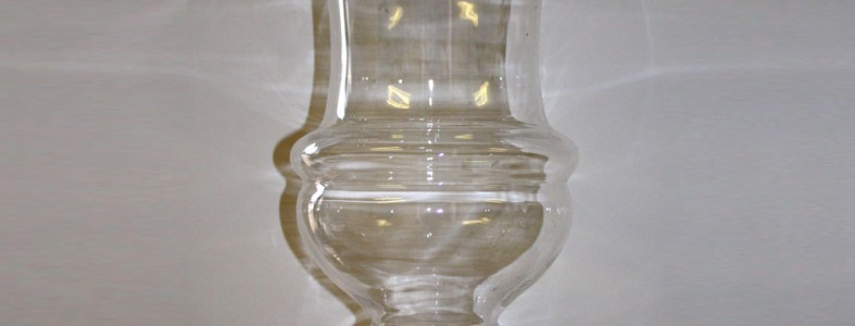 Clear Glass Urn