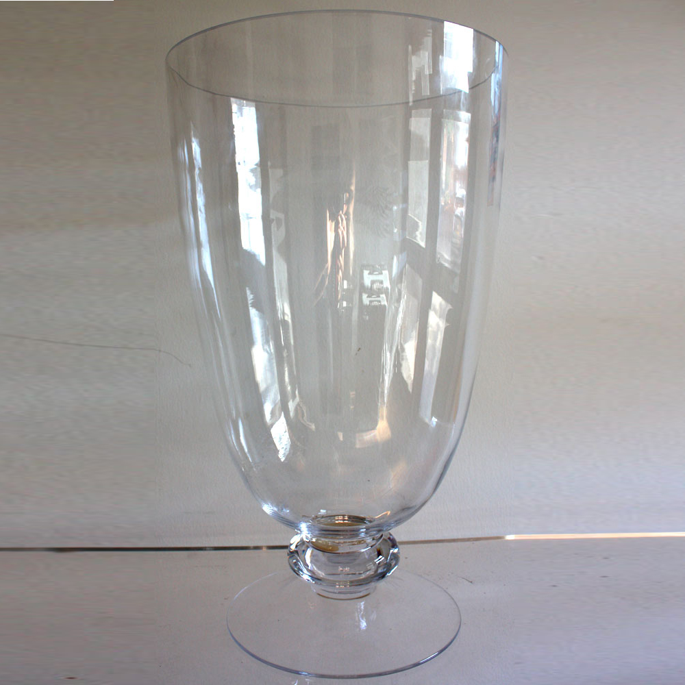 Clear Glass Tulip Vase or Storm Lantern Ten and a Half Thousand Things