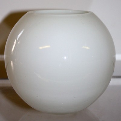 White Glass Globe Bowl