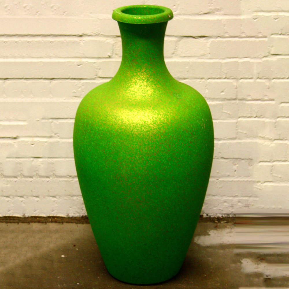 Green with Gold Speckle Plastic Vase Ten and a Half Thousand Things