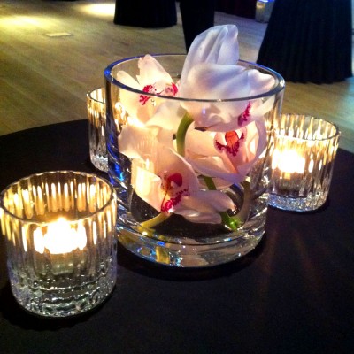 Clear Glass Short Cylinder Vase