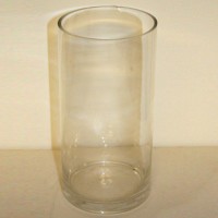 Clear Cylinder Glass Vase