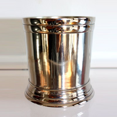 Large Silver Cup with Thick Rim