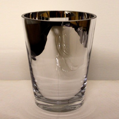 Short Mirrored Vase