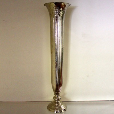 Tall Silver Vase