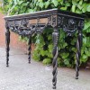 Black Lacquer Console Desk