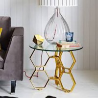 Hex Glass Table
