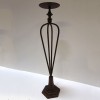Brown Metal Candlestick Holder