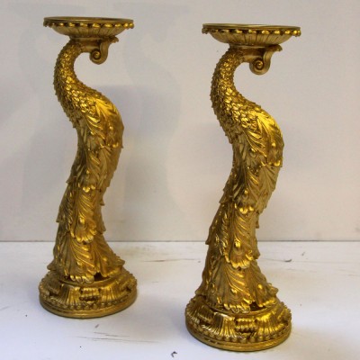 Carved Gold Candelbras