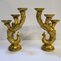 Ornate Gold Candelabra
