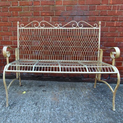 Wrought Iron Bench